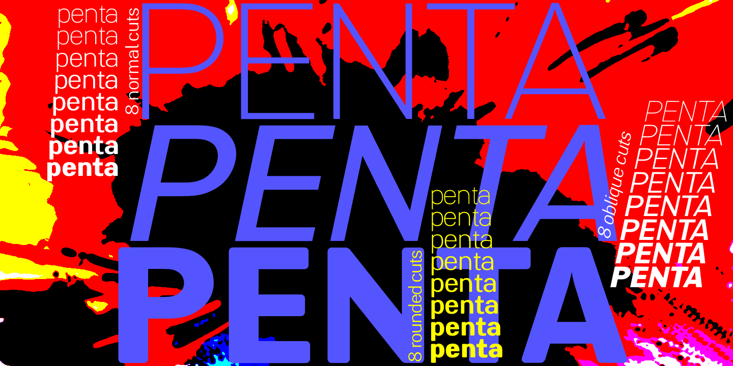 Penta Rounded Font preview